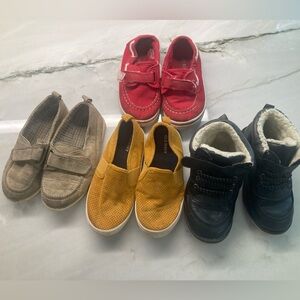 4 pair boys shoes, various brands